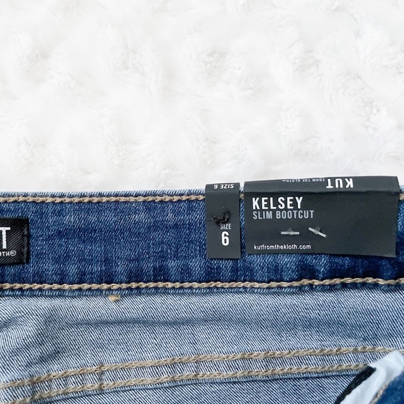 👖 -KUT FROM KLOTH Kelsey Slim Bootcut Jeans - Picture 8 of 13